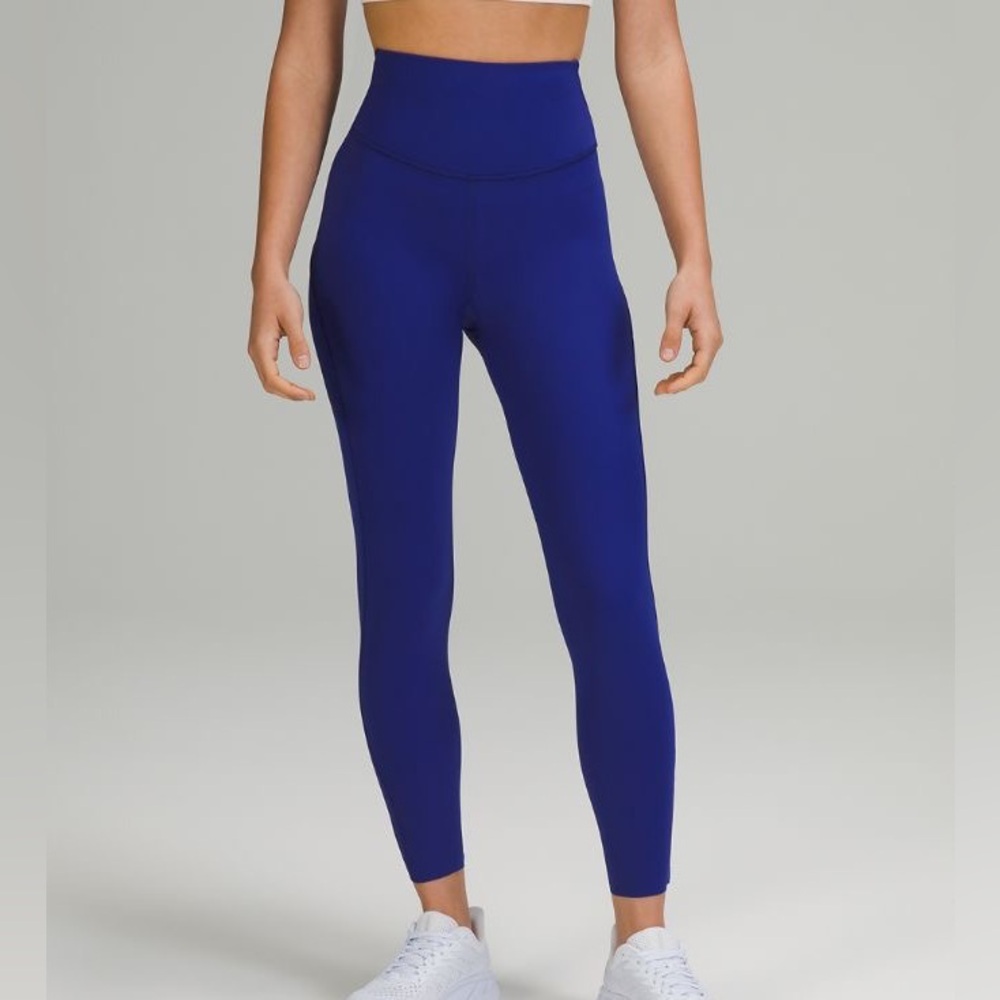 lululemon base pace tight in larkspur high rise 25” size 4